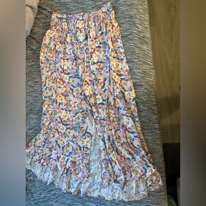 Cynthia Rowley Multicolor Floral Maxi Skirt